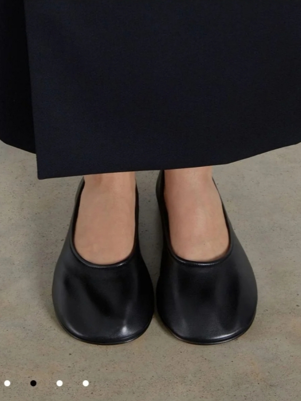 Dear Frances Rina Flats Black Leather   Size EU 41 (US 11) NIB With Dustbag
